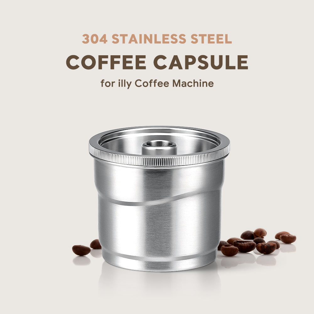 Capsule /fit for illy X Y coffee Machine maker/STAINLESS STEEL Metal Refillable Reusable capsule fit for illy cafe pod cup