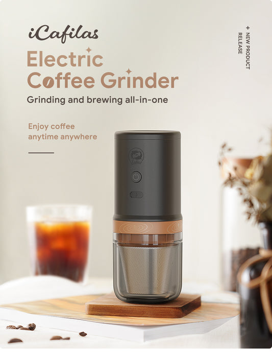 New Upgraded Automatic Portable Electric Coffee Grinder Can Grind Grains and Beans Drip Machine USB Charger