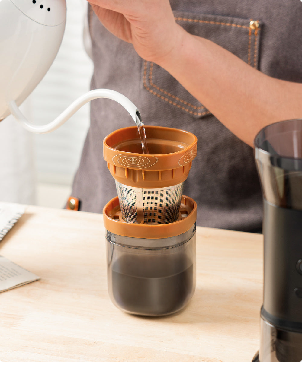 New Upgraded Automatic Portable Electric Coffee Grinder Can Grind Grains and Beans Drip Machine USB Charger