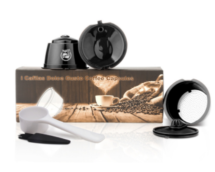 Crema Coffee Capsule Filter Upgrade 3rd Generation Two-type Dolce Gusto Cafeteira Refillable Reusable Coffee Cup Baskets Dripper