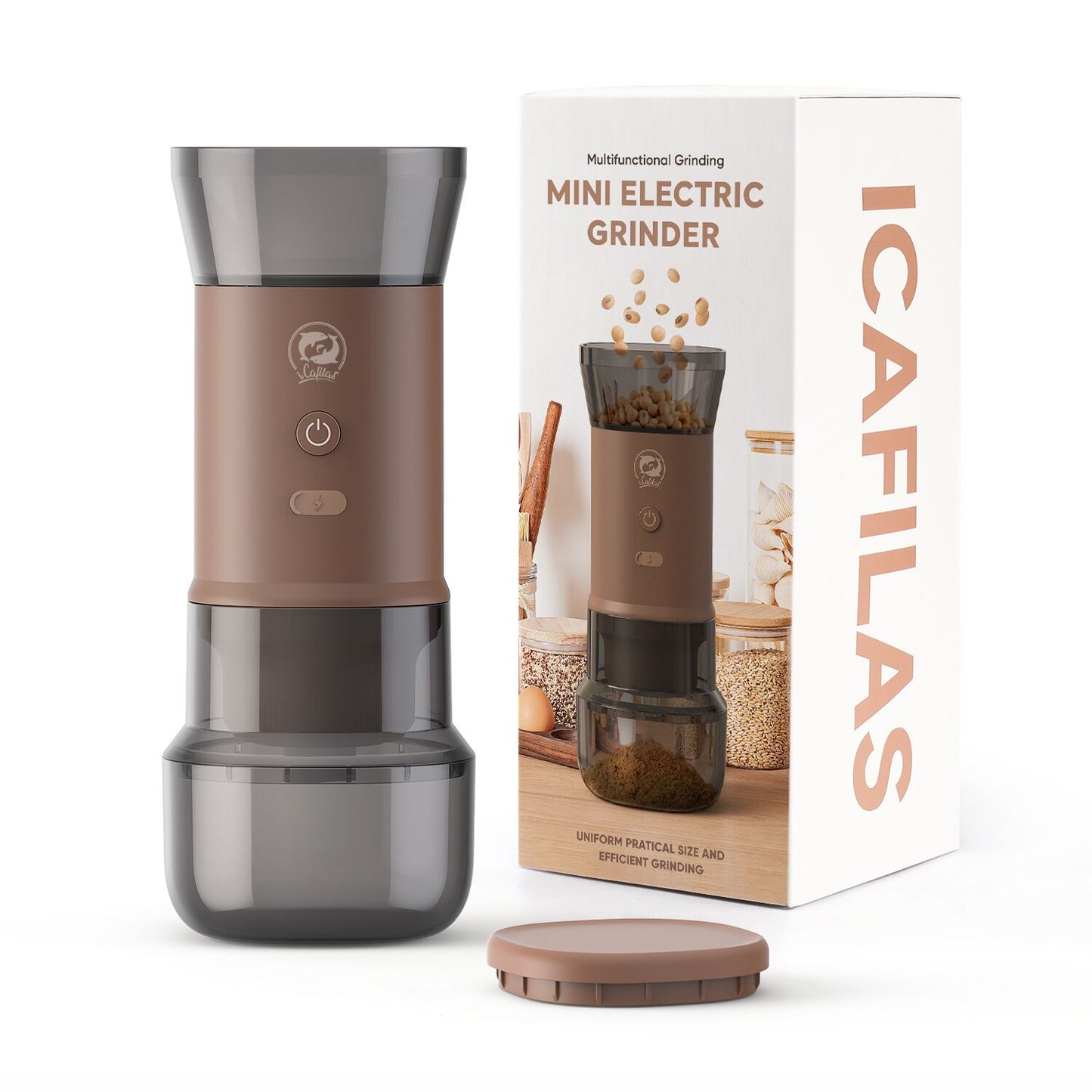 FK14 Electric Coffee Maker Rechargeable Portable Espresso Compatible Ground Coffee for Office Traveling