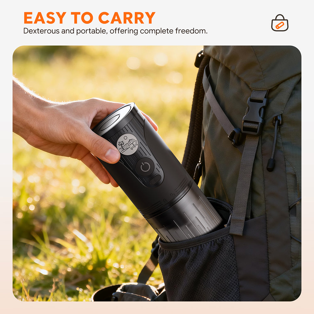 I Cafilas Portable Rechargeable Electric Coffee Grinder with Adjustable Grind Settings for Office, Travel, and Outdoor Coffee Making