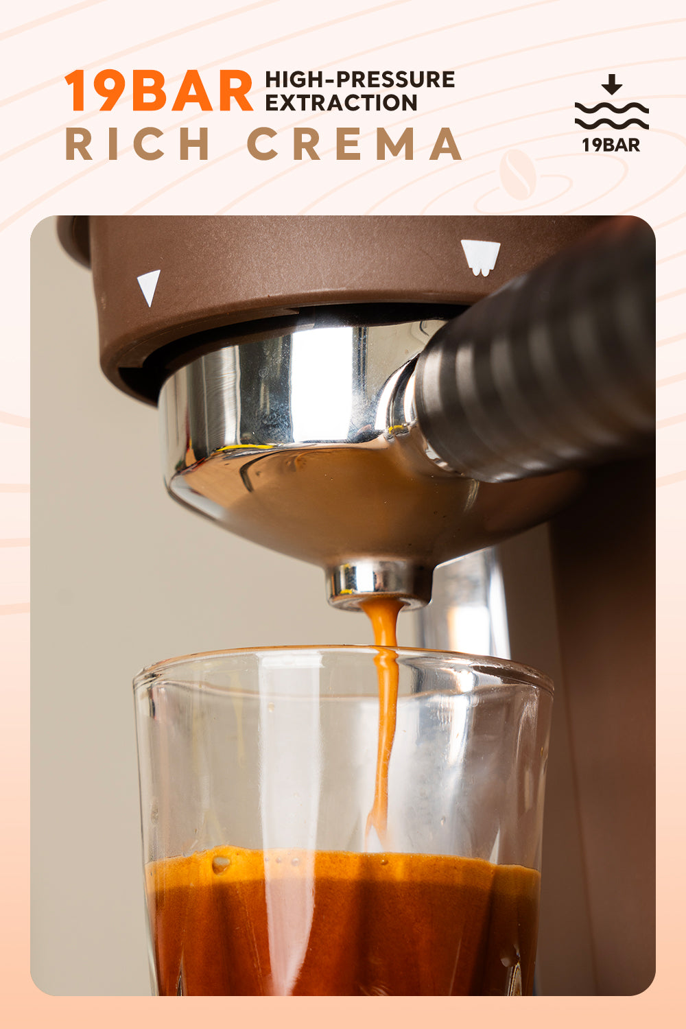 I Cafilas 19Bar Semi Automatic Italian Coffee Machine Household Small Fully Integrated Milk Foam Machine