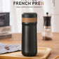 New icafilas Travel Coffee Maker French Press Stainless Steel Espresso Coffee Machine High Quality Insulated Coffee Tea Bottle