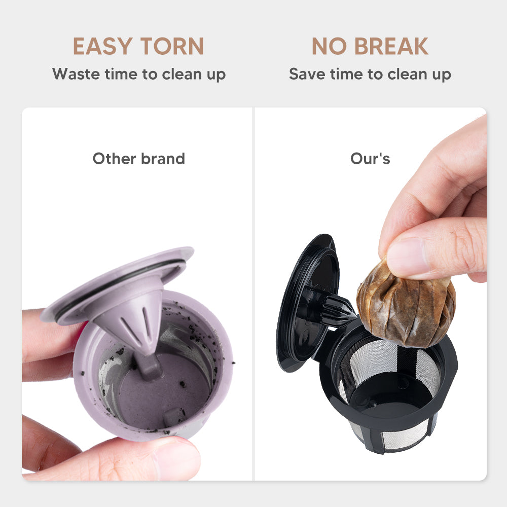 3Pcs/4pcs/6pcsset Coffee Pod Filters Compatible Keurig 1.0&2.0 K Cup Coffee system Reusable Coffee Filter With A Coffee Spoon