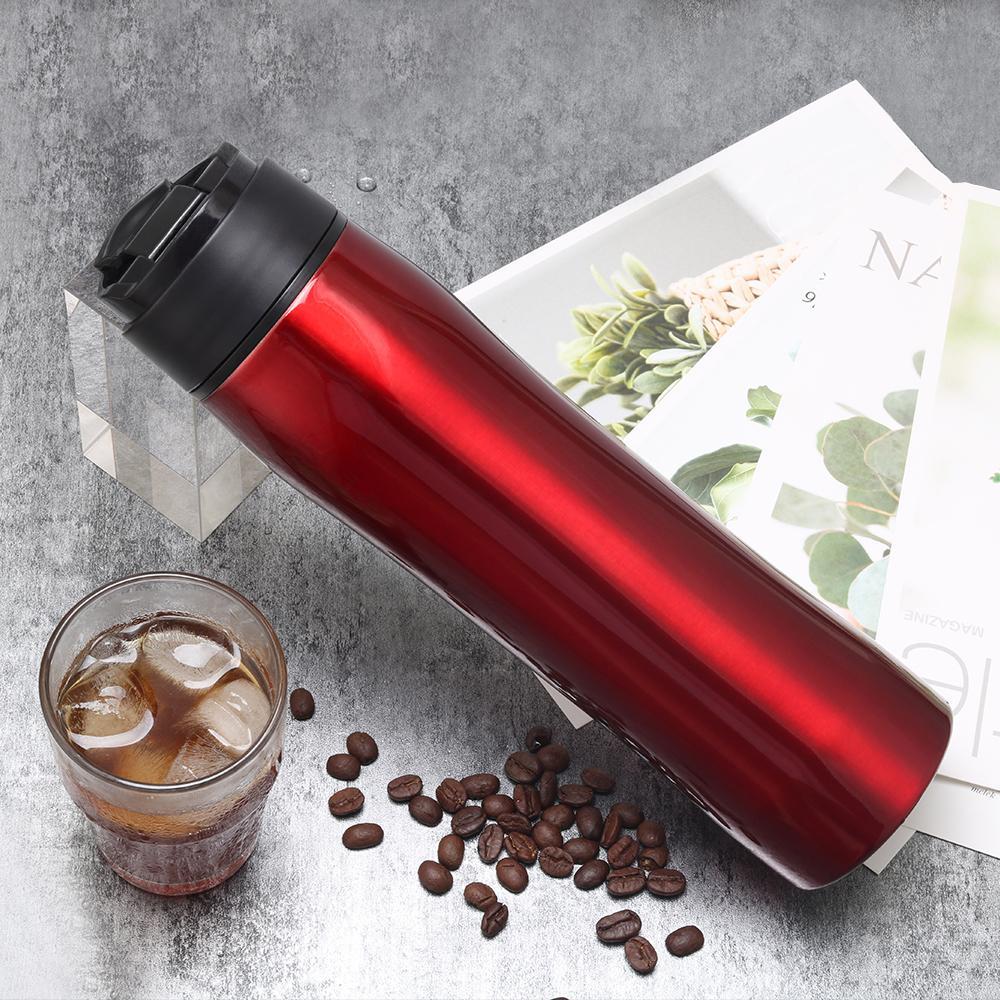 i Cafilas French Press Travel Mug 350ml Portable Coffee Maker Drink Water  Bottle