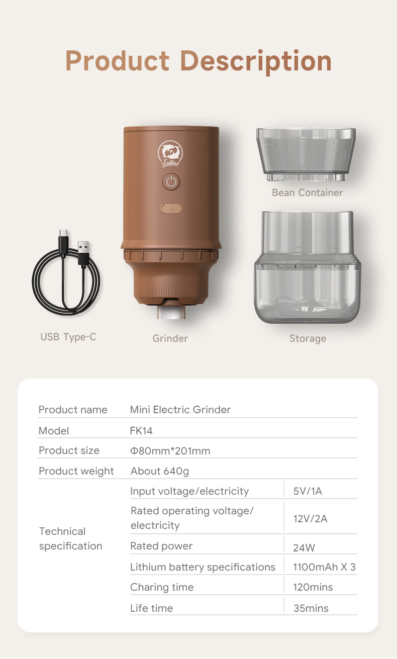 I Cafilas Removable Portable USB Electric Coffee Maker Machine