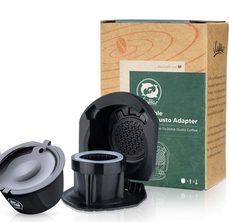 ICafilas-adaptador para máquina Dolce Gusto PICCOLO XS/Genio S, cápsula  reutilizable, rellenable, café Expreso