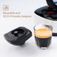 Coffee Capsule Adapter Reusable pod refillable coffee powder holder for sweet Gusto Lumio EDG325 machines Kremer machines