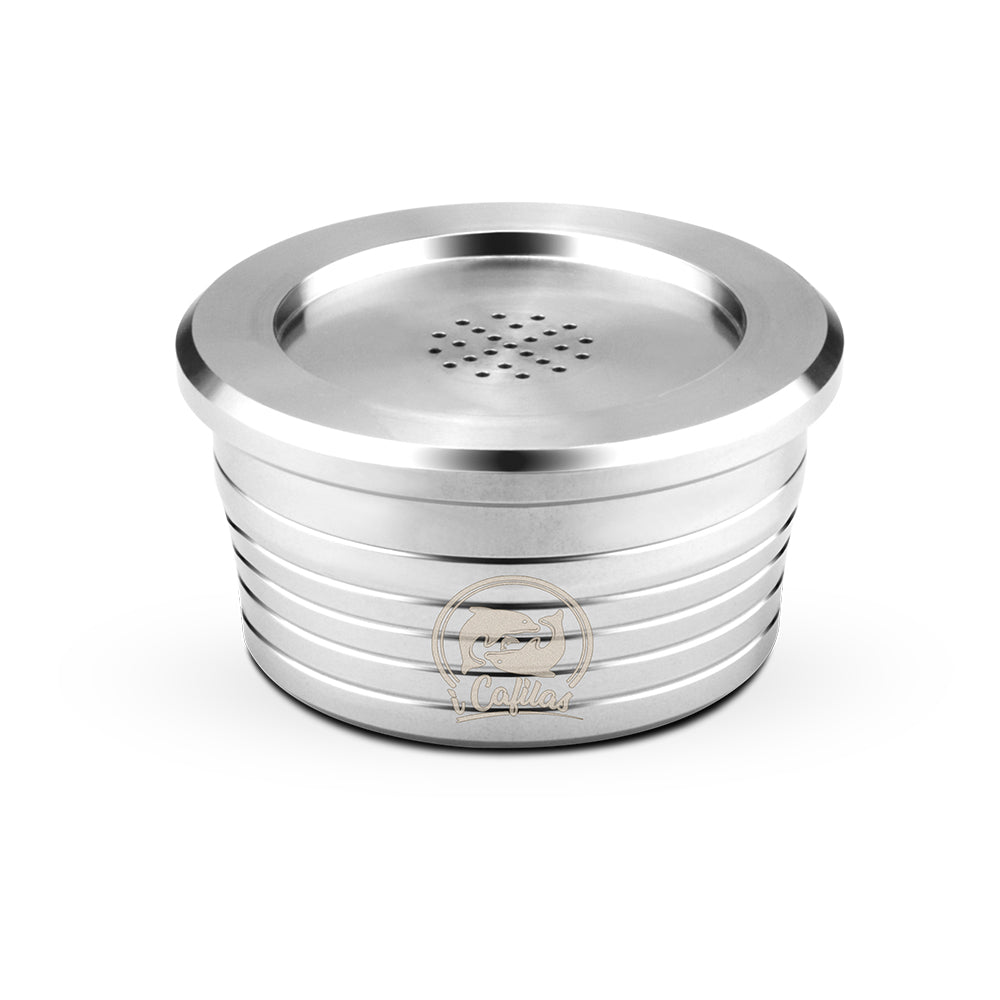 Stainless steel Refillable Coffee Capsule Pod Filter Dripper Tamper Compatible with DELTA Q/ Coffee Machine