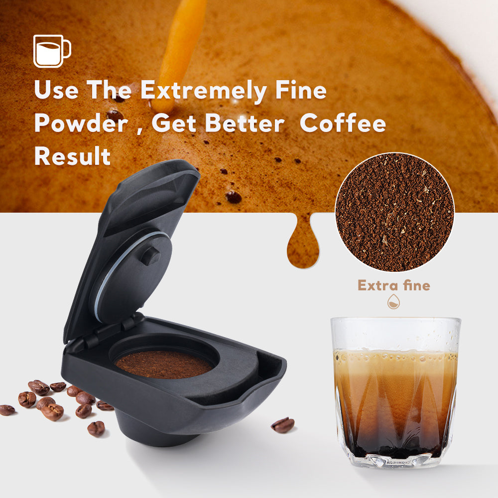 Coffee Capsule Adapter Reusable pod refillable coffee powder holder for sweet Gusto Lumio EDG325 machines Kremer machines