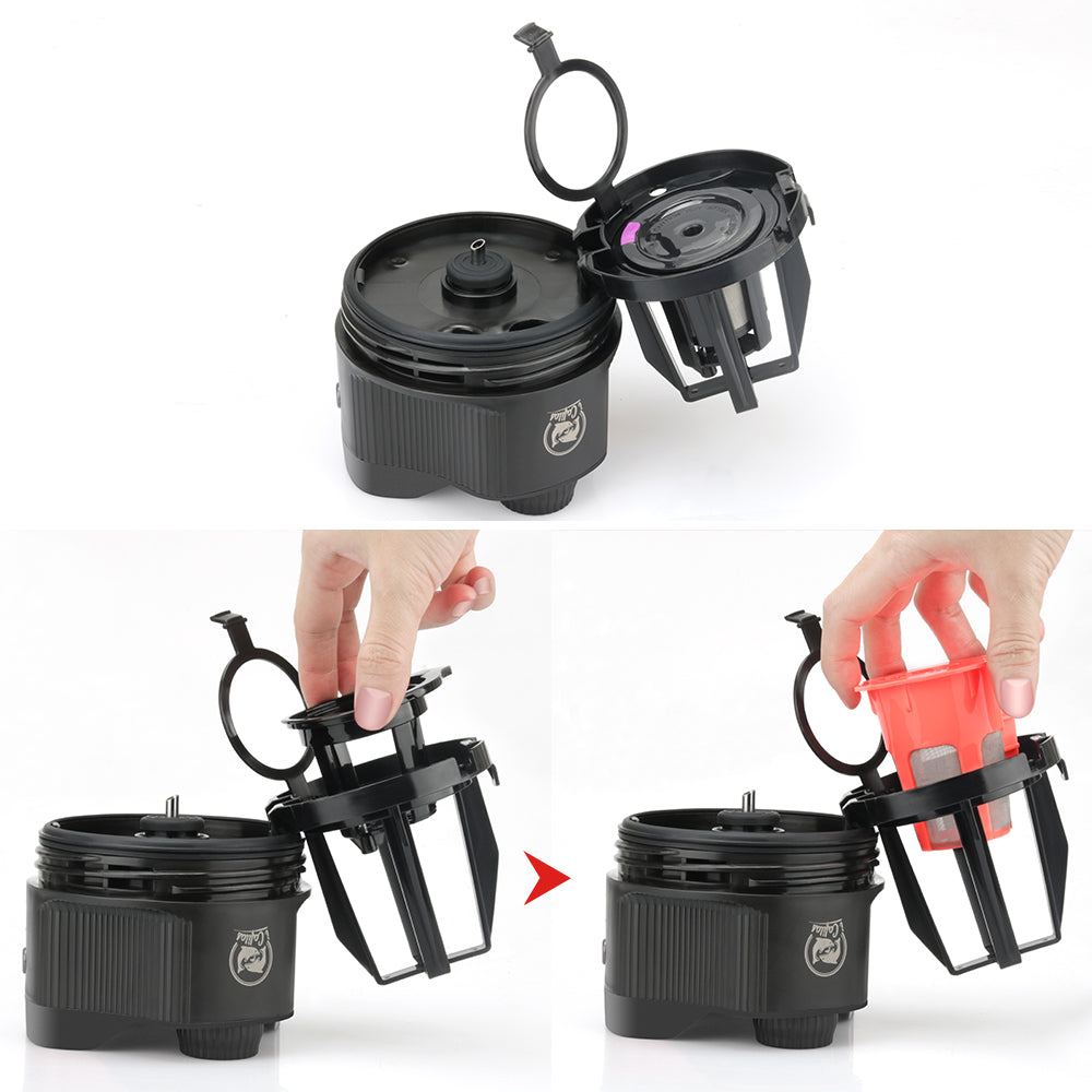 I Cafilas Removable Portable USB Electric Coffee Maker Machine Outdoor 550ml Handheld Espreso Maker For Traveler and camping