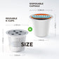 Coffee Capsule Cup For Keurig K Supre Me P-Lus Coffee Maker Coffee Filter Refillable Stainless Steel Coffee Capsule Cup