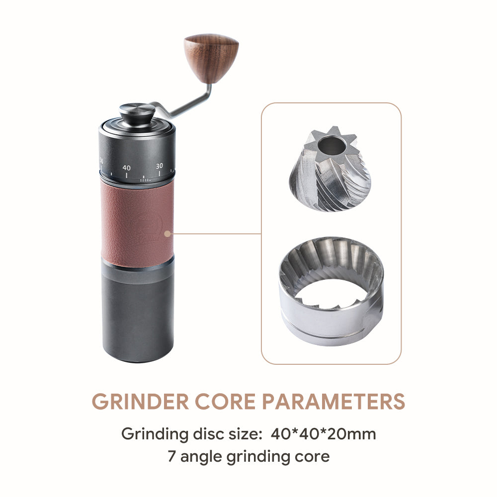 i Cafilas Manual Coffee Grinder with Ceramic Burr, Portable Hand